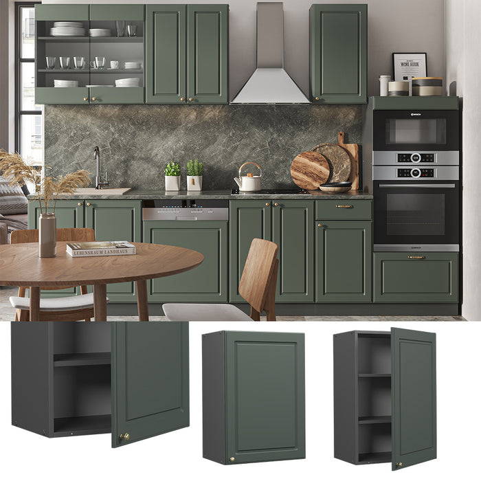 Vicco Pensile da cucina Verde-oro Country House 50 cm