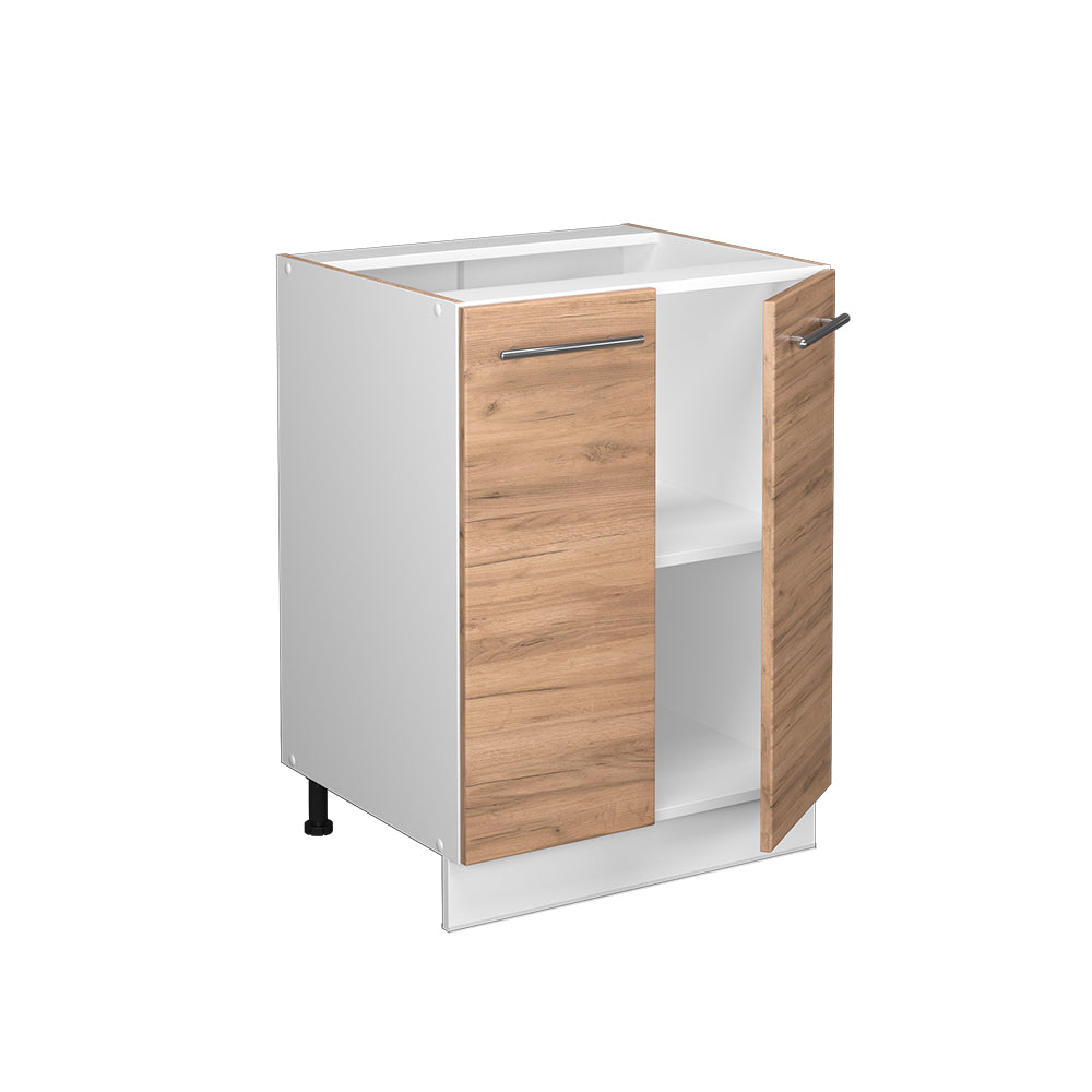 Vicco Mobiletto base cucina Quercia dorata 60 cm , PL Antracite