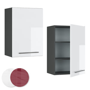 Vicco Pensile da cucina Bianco lucido 50 cm