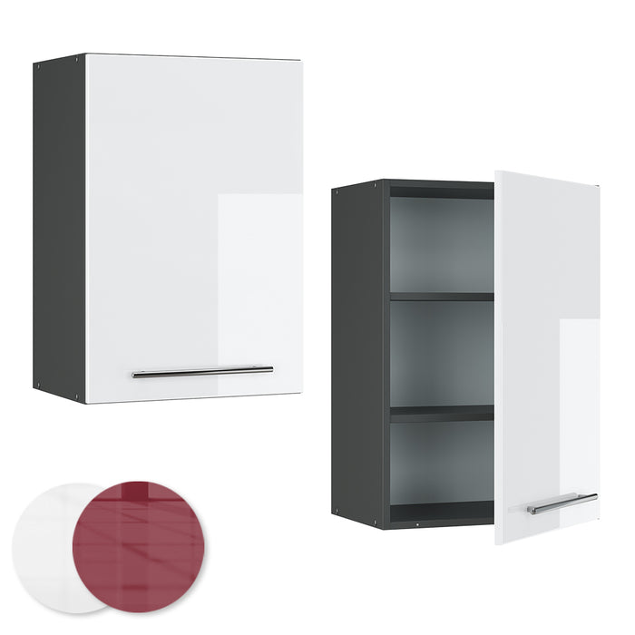 Vicco Pensile da cucina Bianco lucido 50 cm