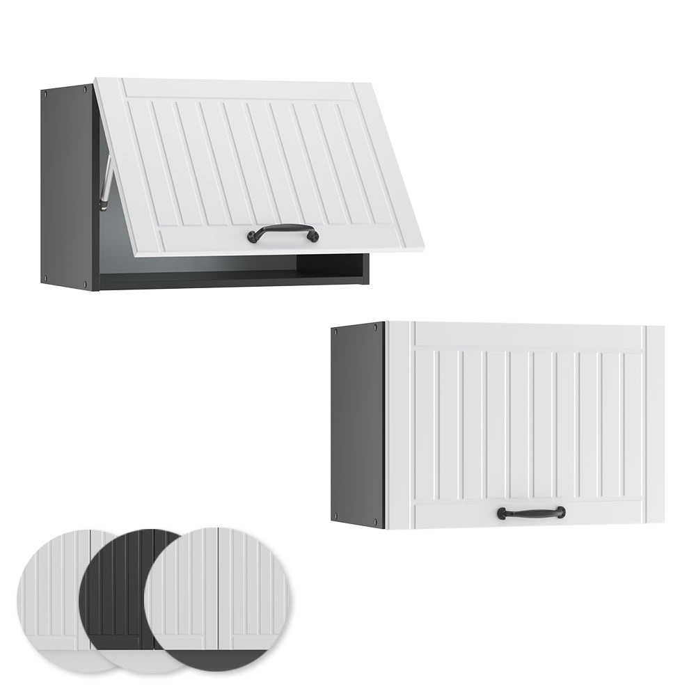 Vicco Pensile da cucina Bianco casa di campagna 60 cm Piatto