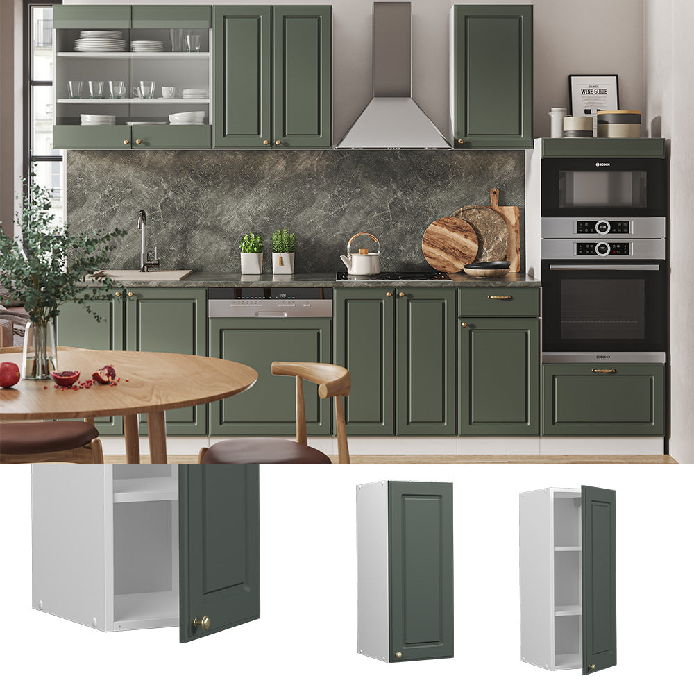 Vicco Pensile da cucina Verde-oro Country House 30 cm