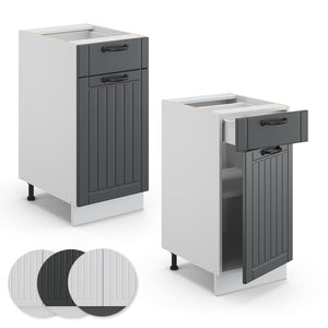 Vicco Mobiletto base per cucina Antracite casa di campagna 40 cm , PL Antracite