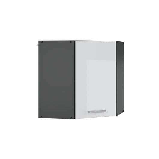 Vicco Mobile angolare da cucina Bianco lucido 57 cm