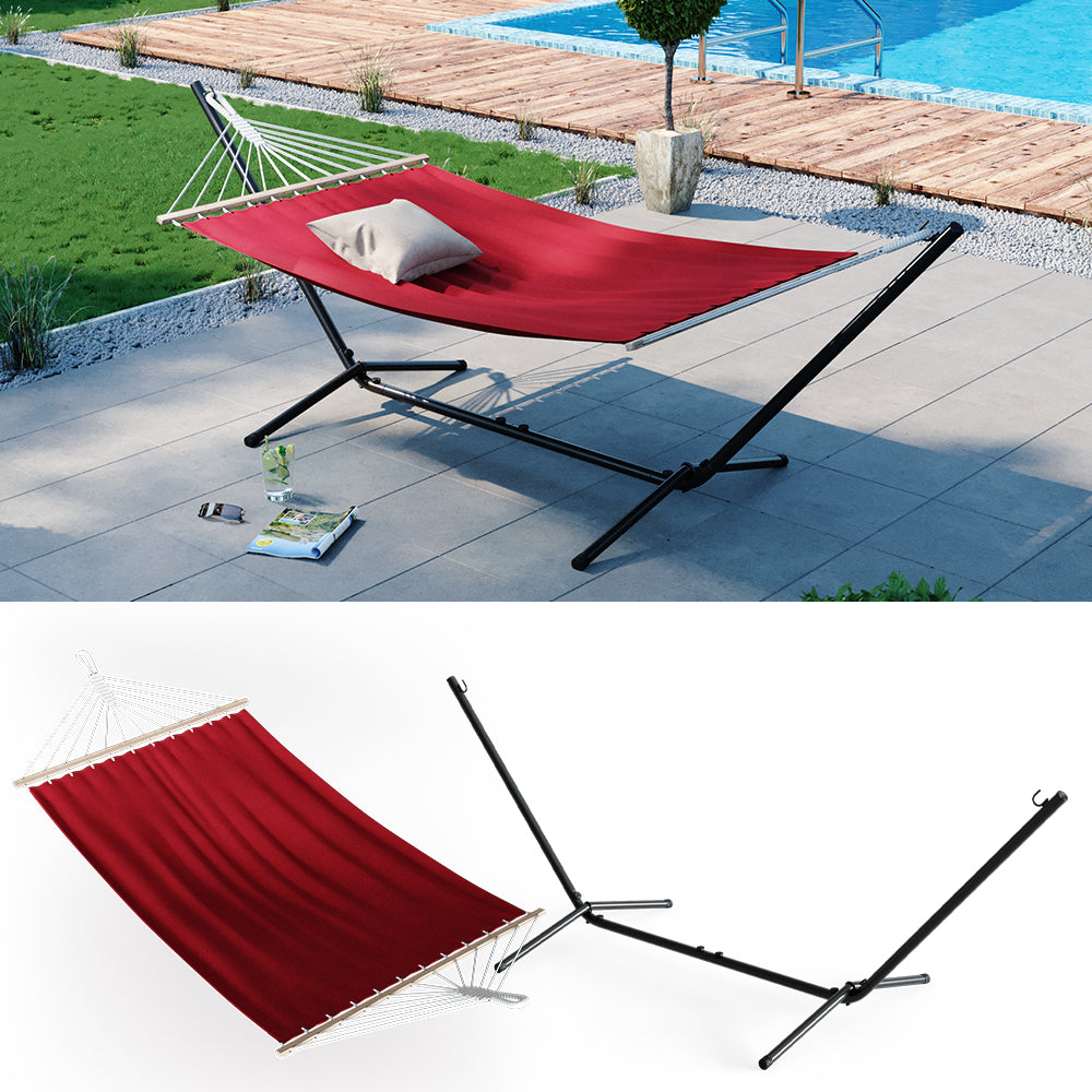 OK-Living Amaca Rosso 190 x 120 cm Telaio in metallo