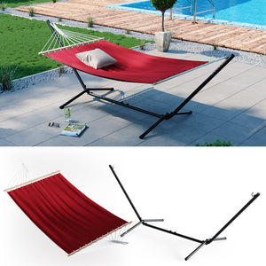 OK-Living Amaca Rosso 190 x 120 cm Telaio in metallo