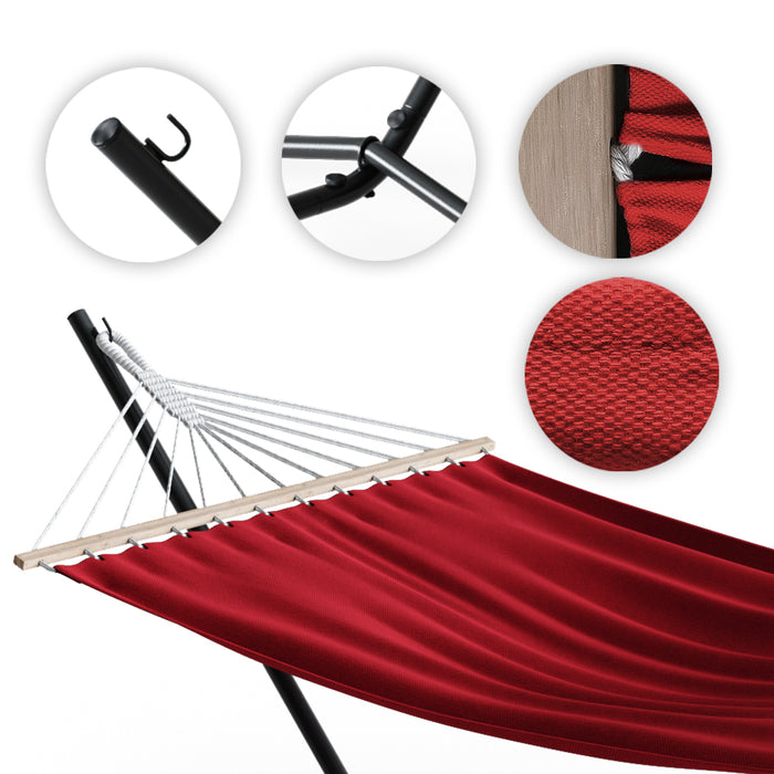 OK-Living Amaca Rosso 190 x 120 cm Telaio in metallo