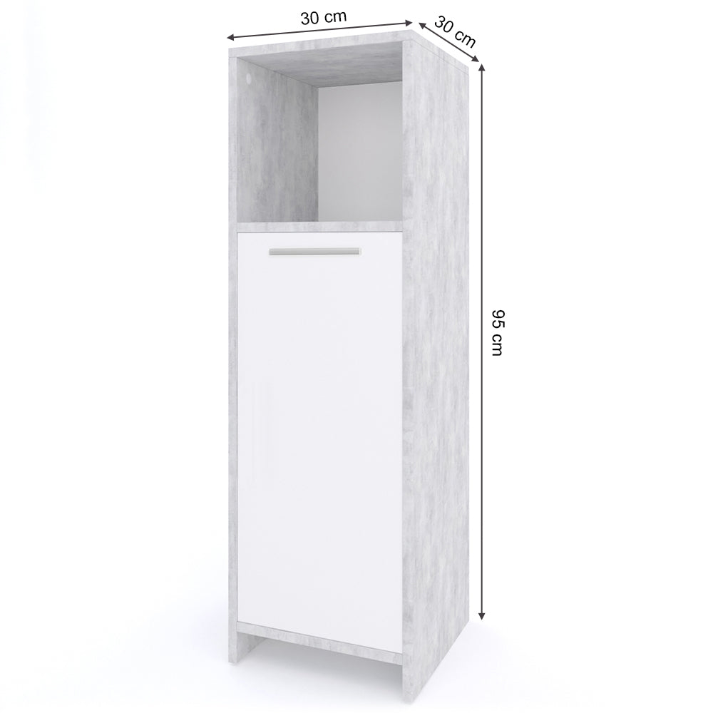 Vicco Mobiletto bagno Calcestruzzo 30 x 95 cm