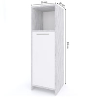 Vicco Mobiletto bagno Calcestruzzo 30 x 95 cm