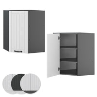 Vicco Mobile angolare da cucina Bianco casa di campagna 57 cm