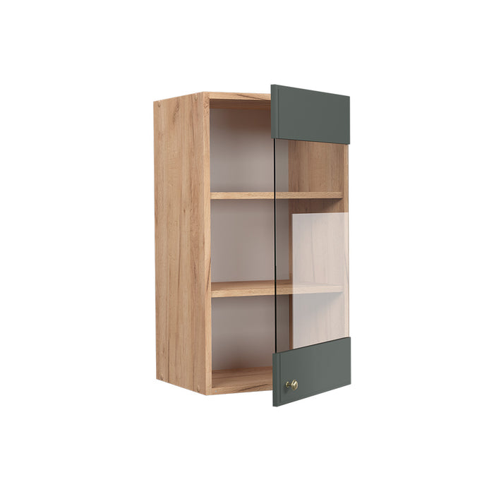 Vicco Mobile da cucina in vetro Verde-oro Country House 40 cm