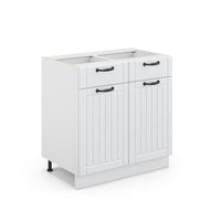 Vicco Cassettiera da bagno Bianco casa di campagna 80 x 82 cm senza piano di lavoro