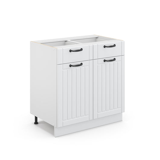 Vicco Cassettiera da bagno Bianco casa di campagna 80 x 82 cm senza piano di lavoro