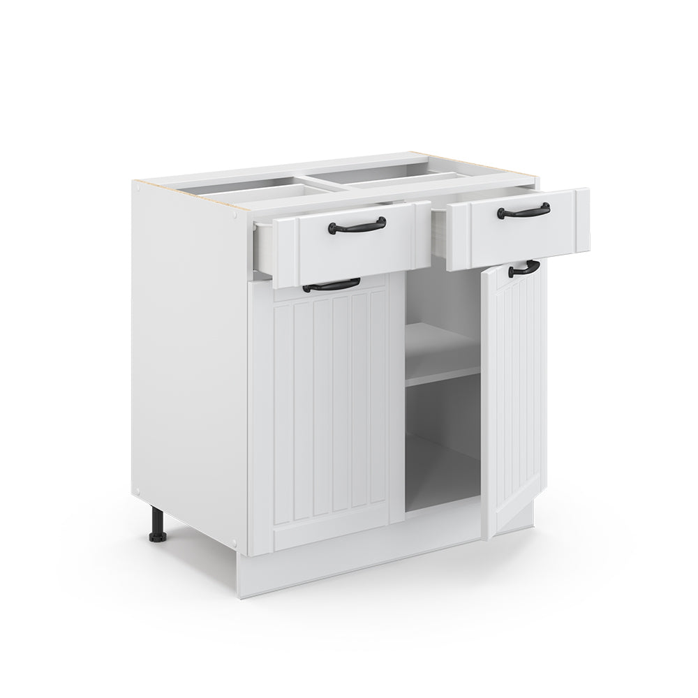 Vicco Cassettiera da bagno Bianco casa di campagna 80 x 82 cm senza piano di lavoro