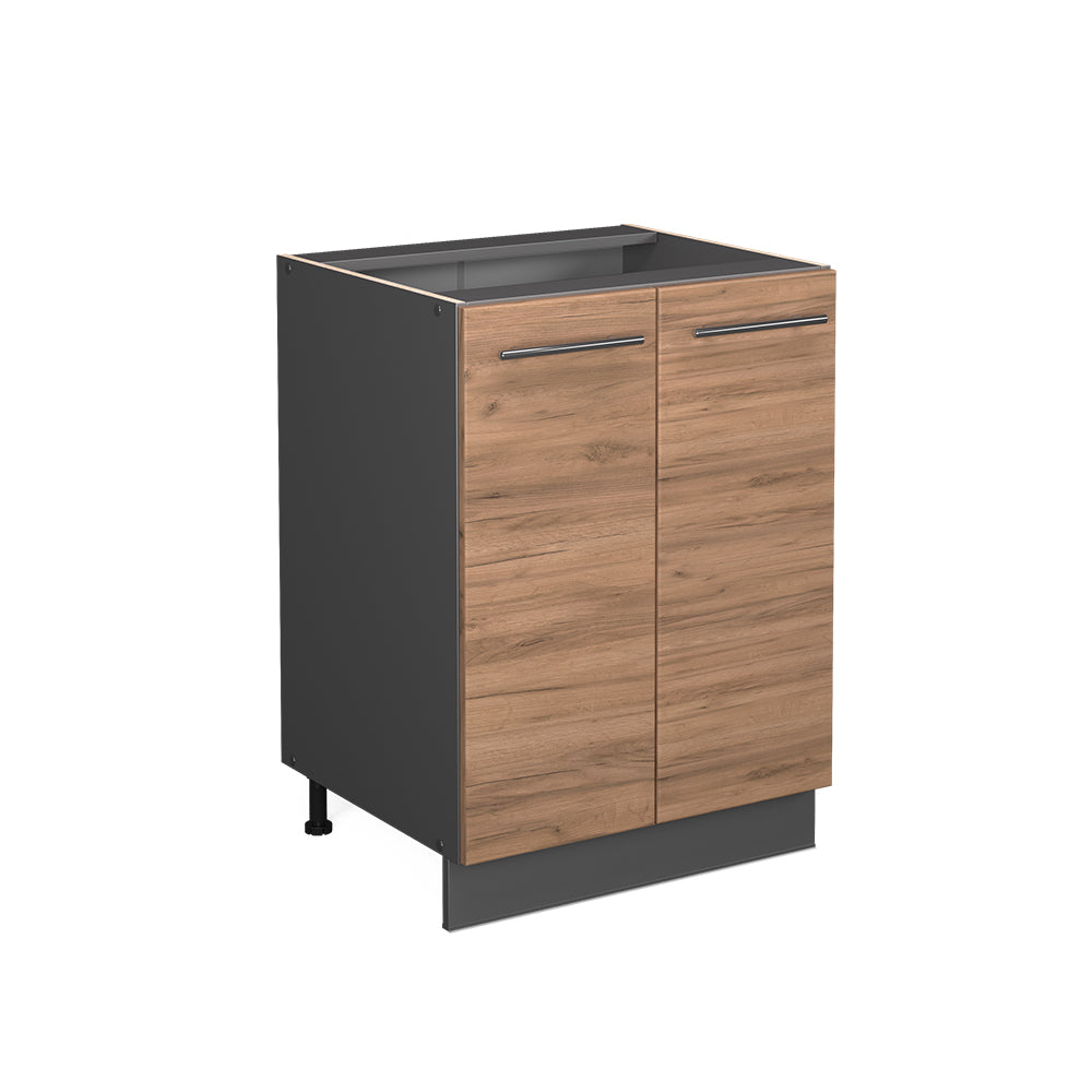 Vicco Mobiletto base cucina Quercia dorata 60 cm senza piano di lavoro