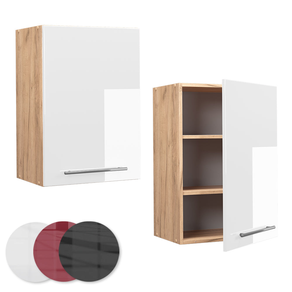 Vicco Pensile da cucina Bianco lucido 50 cm