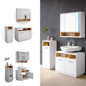 Vicco Set mobili bagno Bianco 3 parti