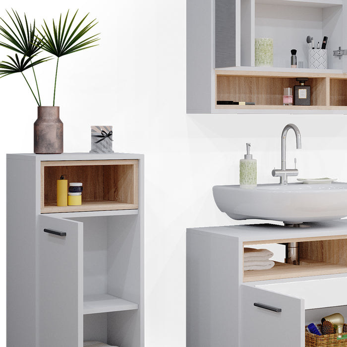 Vicco Set mobili bagno Bianco 3 parti