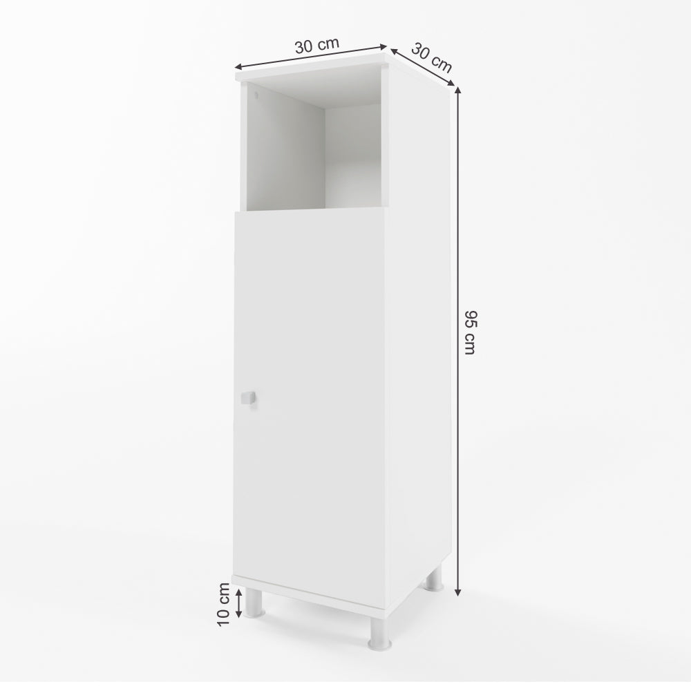 Vicco Mobiletto bagno Bianco 30 x 95 cm