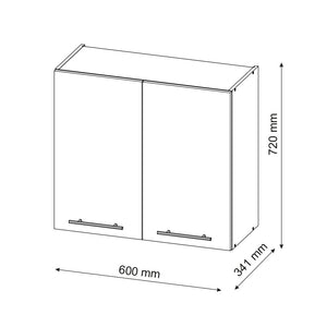 Vicco Pensile da cucina Antracite-oro 60 cm