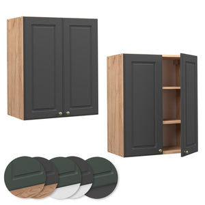 Vicco Pensile da cucina Antracite-oro 60 cm