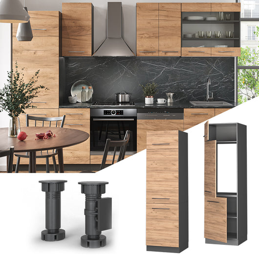 Vicco Armadio frigorifero Quercia dorata 60 cm