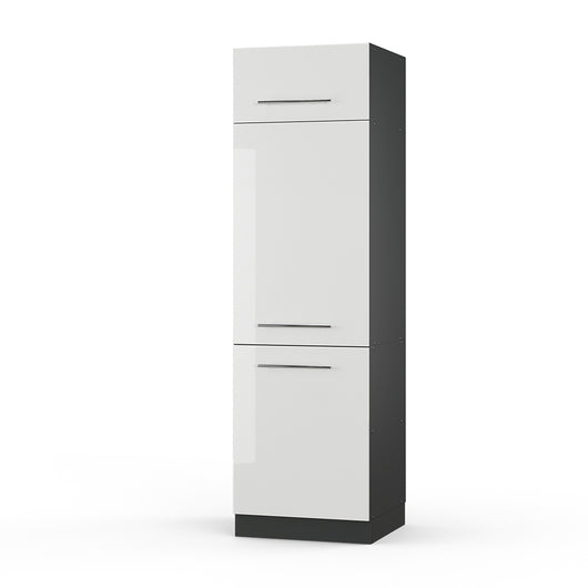 Vicco Armadio frigorifero Bianco lucido 60 cm