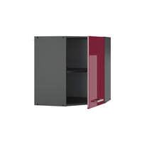 Vicco Mobile angolare da cucina Rosso lucido 57 cm