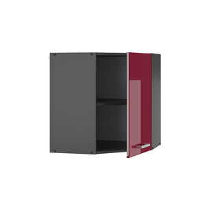 Vicco Mobile angolare da cucina Rosso lucido 57 cm