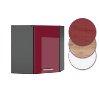Vicco Mobile angolare da cucina Rosso lucido 57 cm