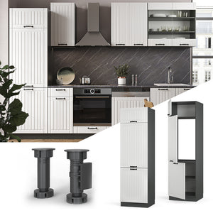 Vicco Armadio frigorifero Bianco casa di campagna 60 cm