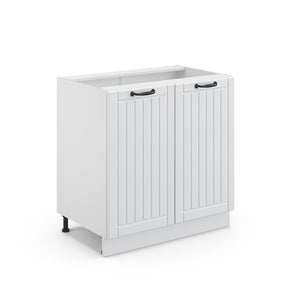 Vicco Mobiletto bagno Bianco casa di campagna 80 x 82 cm con ripiano, senza piano di lavoro