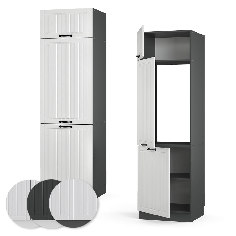 Vicco Armadio frigorifero Bianco casa di campagna 60 cm