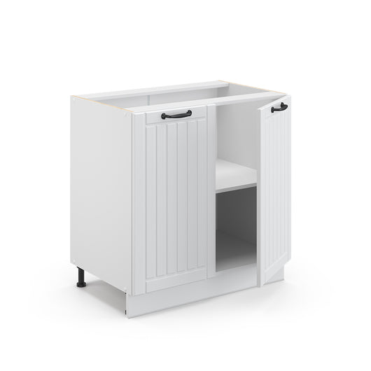 Vicco Mobiletto bagno Bianco casa di campagna 80 x 82 cm con ripiano, senza piano di lavoro