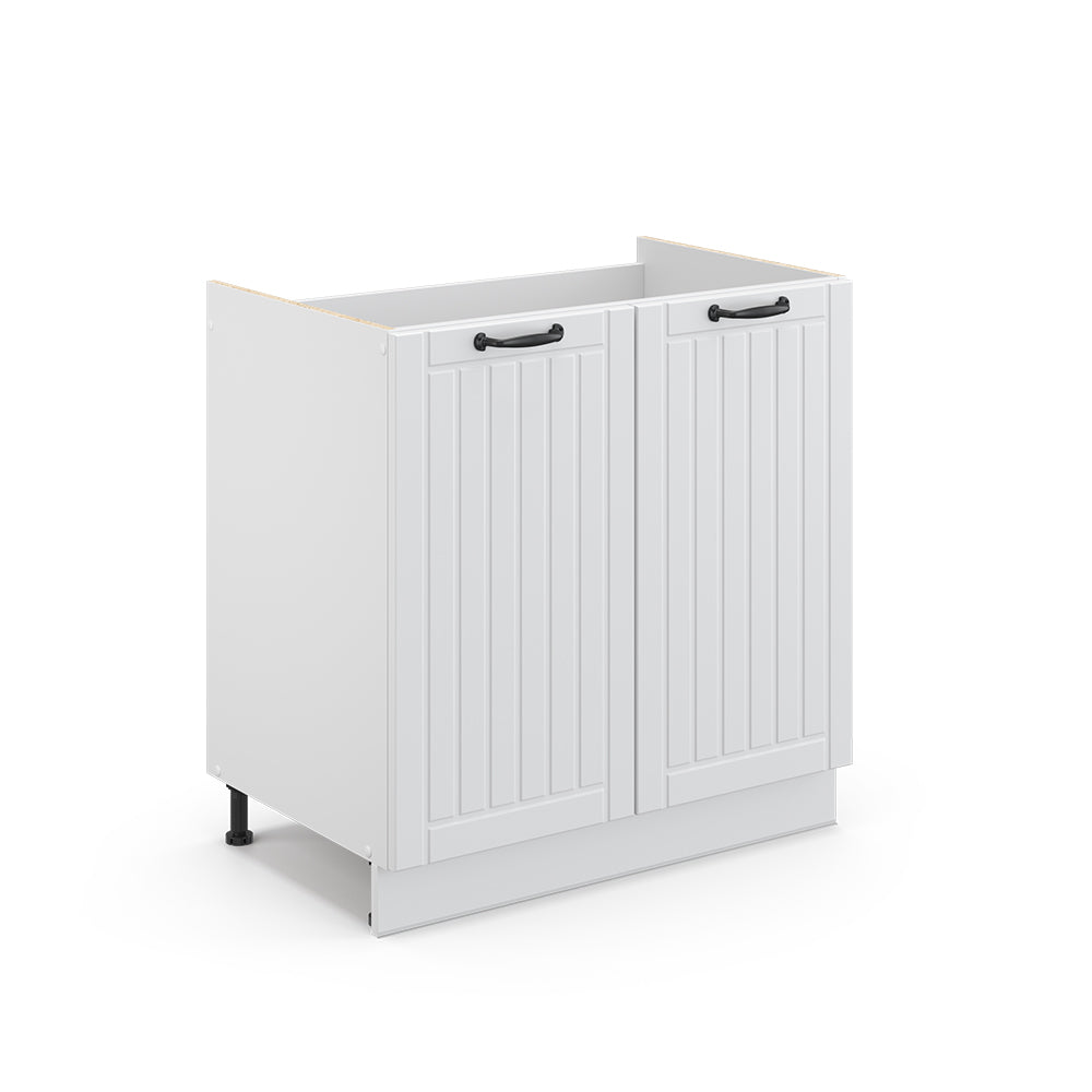 Vicco Mobile sottolavabo per bagno Bianco casa di campagna 80 x 82 cm senza piano di lavoro