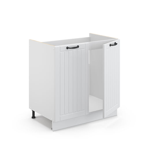 Vicco Mobile sottolavabo per bagno Bianco casa di campagna 80 x 82 cm senza piano di lavoro