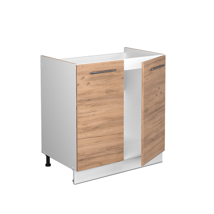 Vicco Mobile lavello cucina Quercia dorata 80 cm , PL Marmo