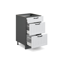 Vicco Mobiletto base per cucina Bianco casa di campagna 50 cm senza piano di lavoro