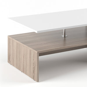 Vicco Tavolino da salotto Bianco/Sonoma 90 x 60 cm