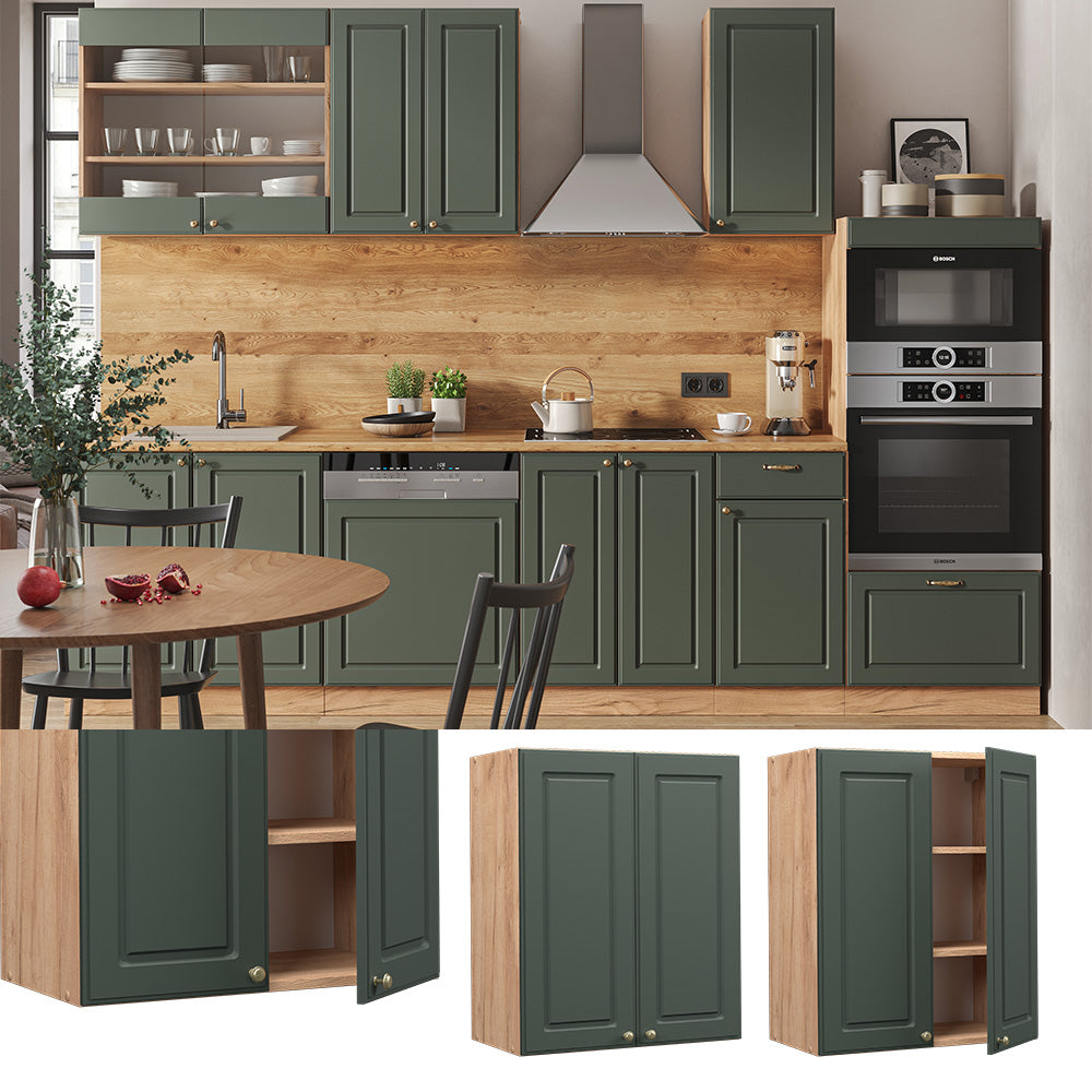 Vicco Pensile da cucina Verde-oro Country House 60 cm