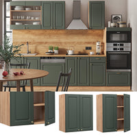 Vicco Pensile da cucina Verde-oro Country House 60 cm