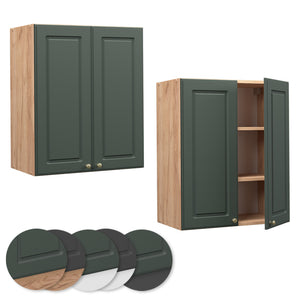 Vicco Pensile da cucina Verde-oro Country House 60 cm