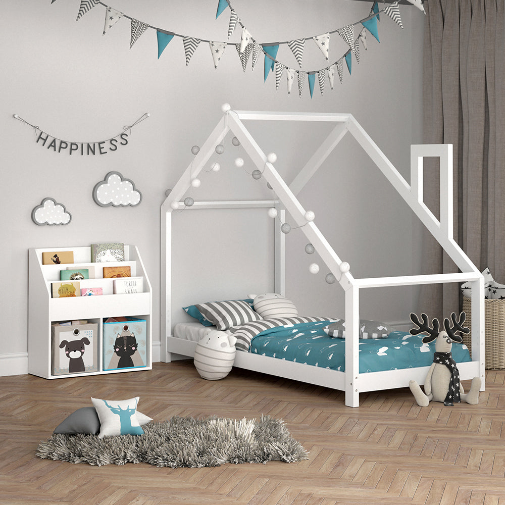 Vicco Libreria bambini Bianco 30.7 x 79 cm con 2 scatole pieghevoli opt.4