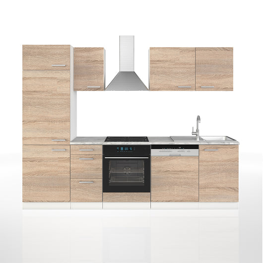 Vicco Cucina componibile Sonoma 270 cm senza piano di lavoro