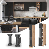 Vicco Armadio da farmacia Antracite lucido 30 cm