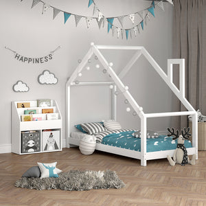 Vicco Libreria bambini Bianco 30.7 x 79 cm con 2 scatole pieghevoli opt.5