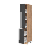 Vicco Armadio da farmacia Antracite lucido 30 cm