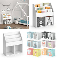 Vicco Libreria bambini Bianco 30.7 x 79 cm con 2 scatole pieghevoli opt.5