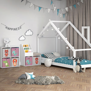 Vicco Libreria bambini Bianco 30.9 x 79 cm Mini, con 2 scatole pieghevoli opt.3