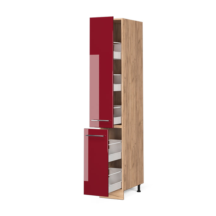 Vicco Armadio da farmacia Rosso bordeaux lucido 30 cm